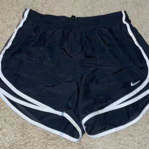 Nike Dri-fit athletic shorts Medium black and white